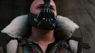 Bane wearing a cool coat in The Dark Knight Rises