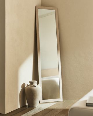 Zara Home Linen-Frame Mirror