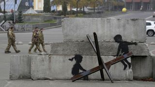 Banksy artwork in ukraine