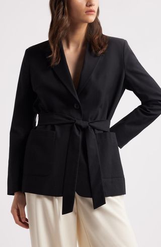 Single Breasted Belted Blazer