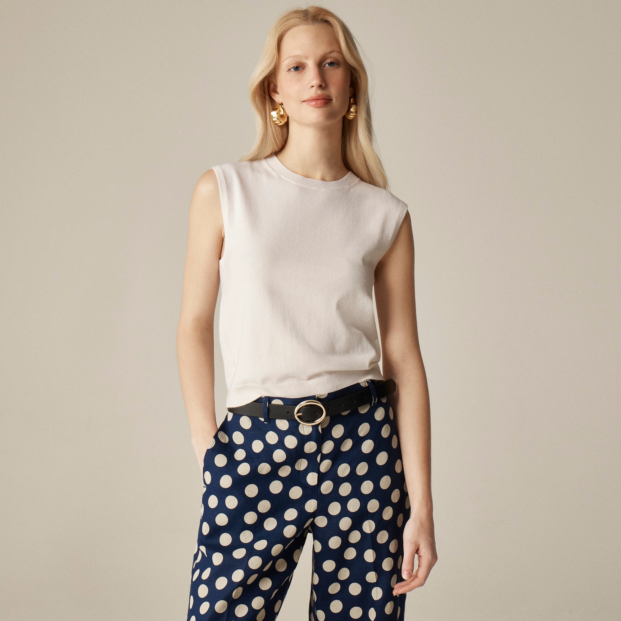 J.Crew, Featherweight Cashmere-Blend Cropped Sweater Shell