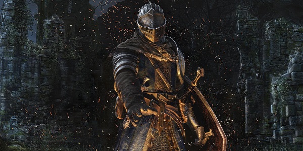 knight lights fire Dark Souls