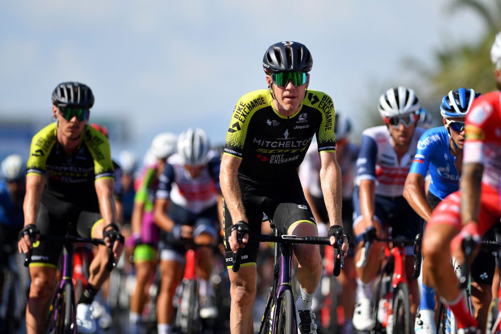 LIDODICAMAIORE ITALY SEPTEMBER 07 Arrival Brent Bookwalter of The United States and Team MitcheltonScott during the 55th TirrenoAdriatico 2020 Stage 1 a 133km stage from Lido di Camaiore to Lido di Camaiore TirrenAdriatico on September 07 2020 in Lido di Camaiore Italy Photo by Justin SetterfieldGetty Images