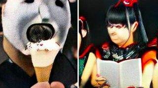 AI generated images of Slipknot and Babymetal