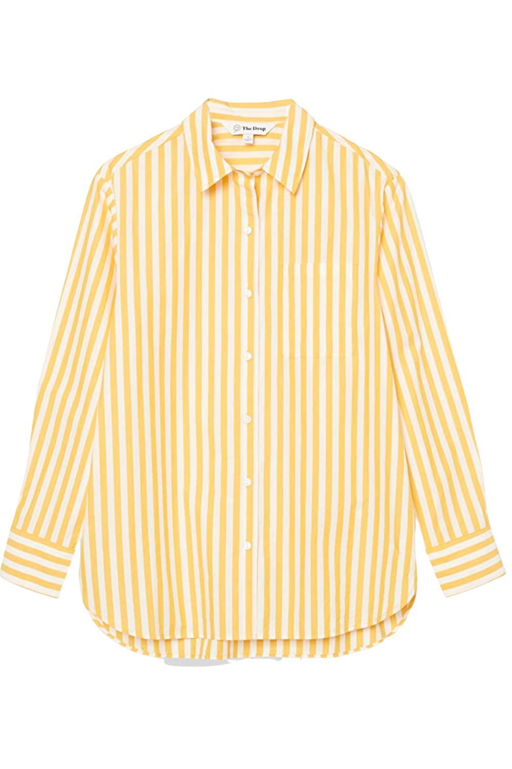 The Drop Kendra Loose Fit Long Shirt