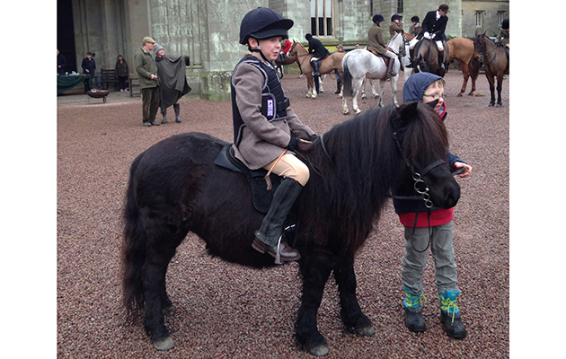 Ledbury Hunt children’s meet at Eastnor Castle: Twins Harry and Edward Jones on their Shetland Degai Beauty. Edward attended the Ledbury Hunt children’s meet at Eastnor Castle on Wednesday 17th and Harry attended the Ledbury Hunt children’s meet at Tweenhills Stud on Saturday 13th. Both throughly enjoyed their days. Photo courtesy of Sophie Jones