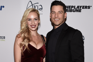 Paige Spiranac and her now-husband Steven Tinoco pictured in 2017