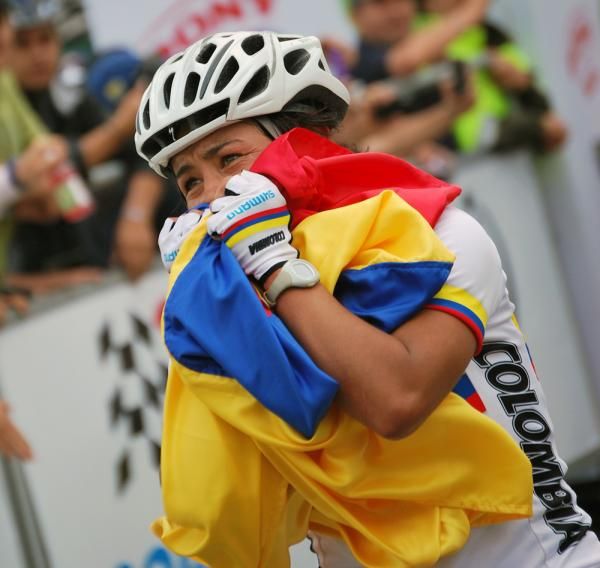 Gloria Garz&oacute;n (Colombia) was delighted with her win