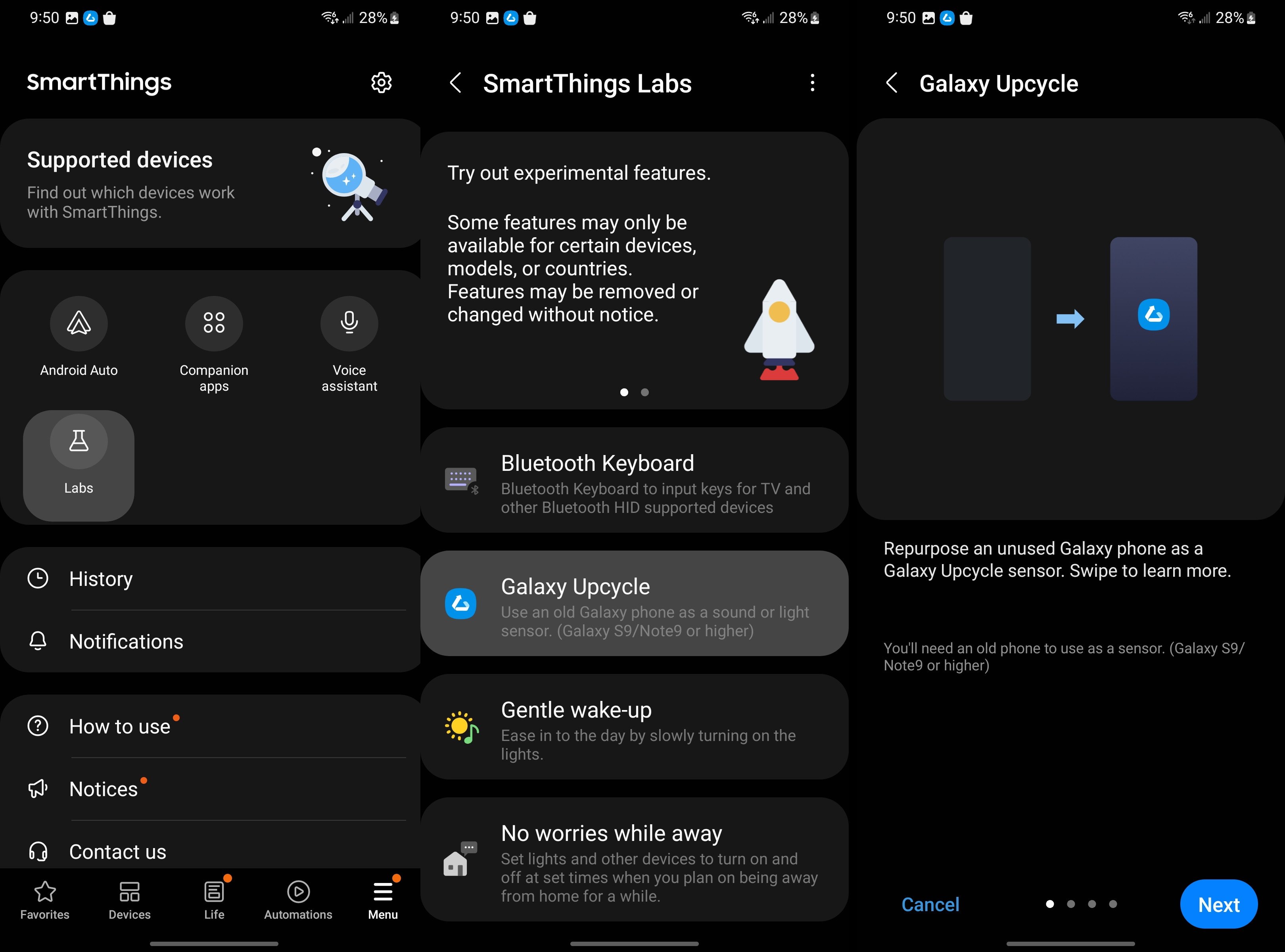 Samsung SmartThings Upcycle initial setup