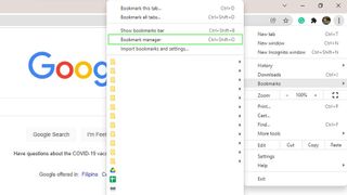 How to export Chrome bookmarks