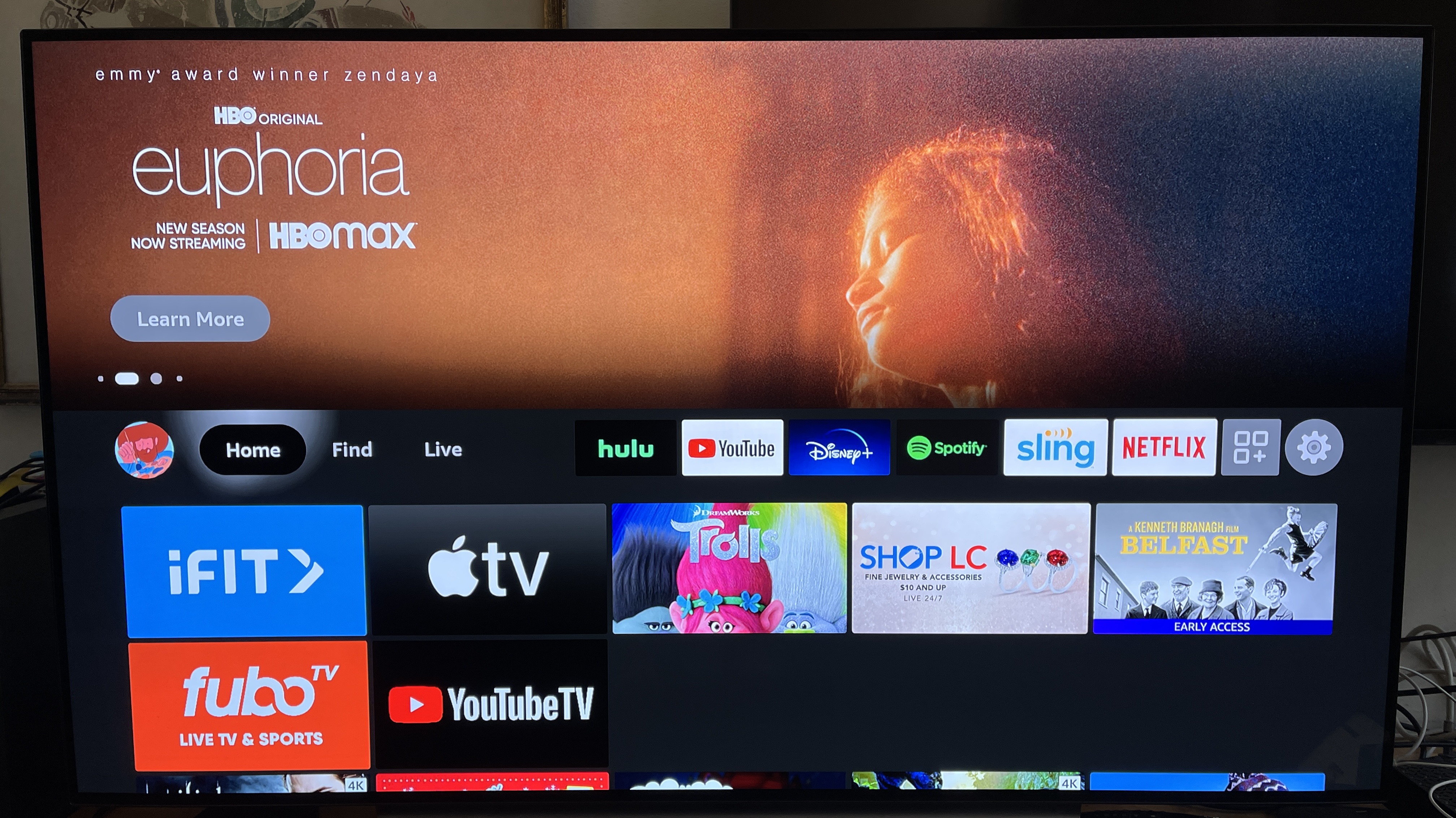 setting up Fire TV home screen apps