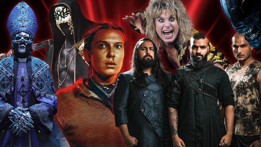 A collage of some of the metal artists who defined this year, including Ghost and Sleep Token