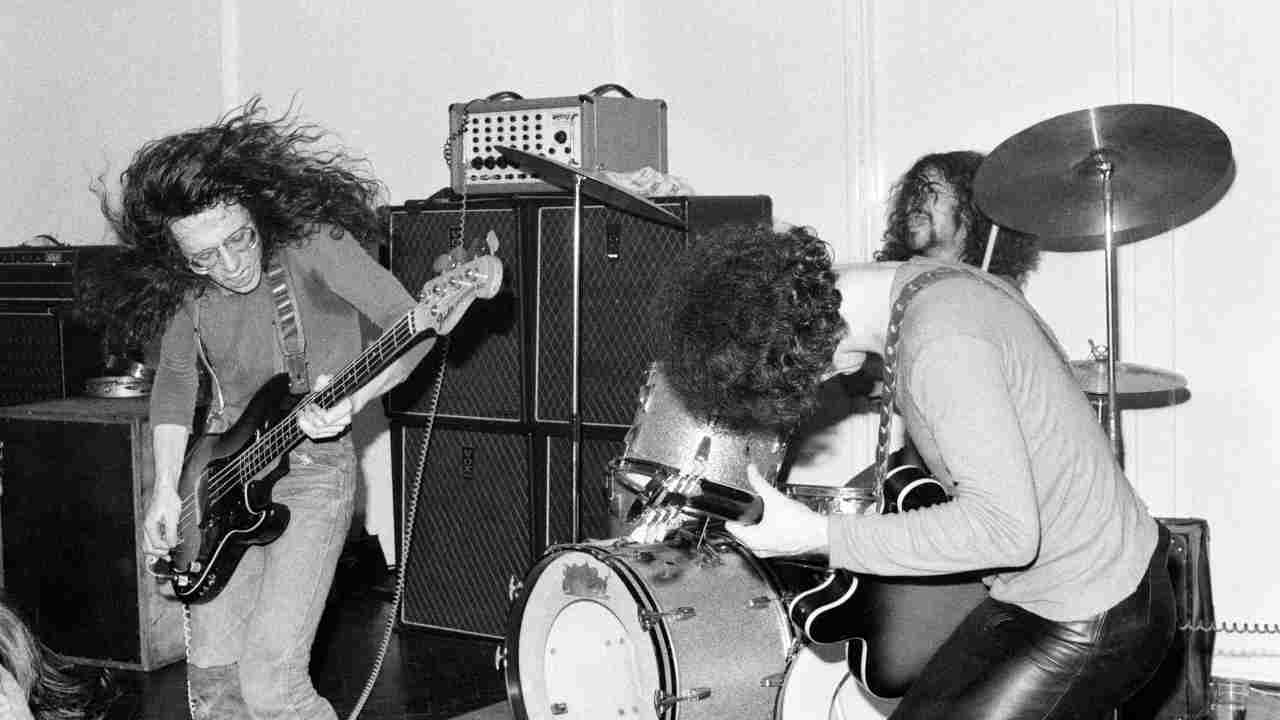 Budgie performing live in the 1970s