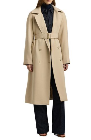 Lauren Ralph Lauren, Crepe Belted Coat