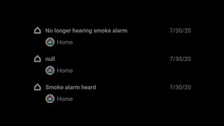 Notifications de sécurité Google Home