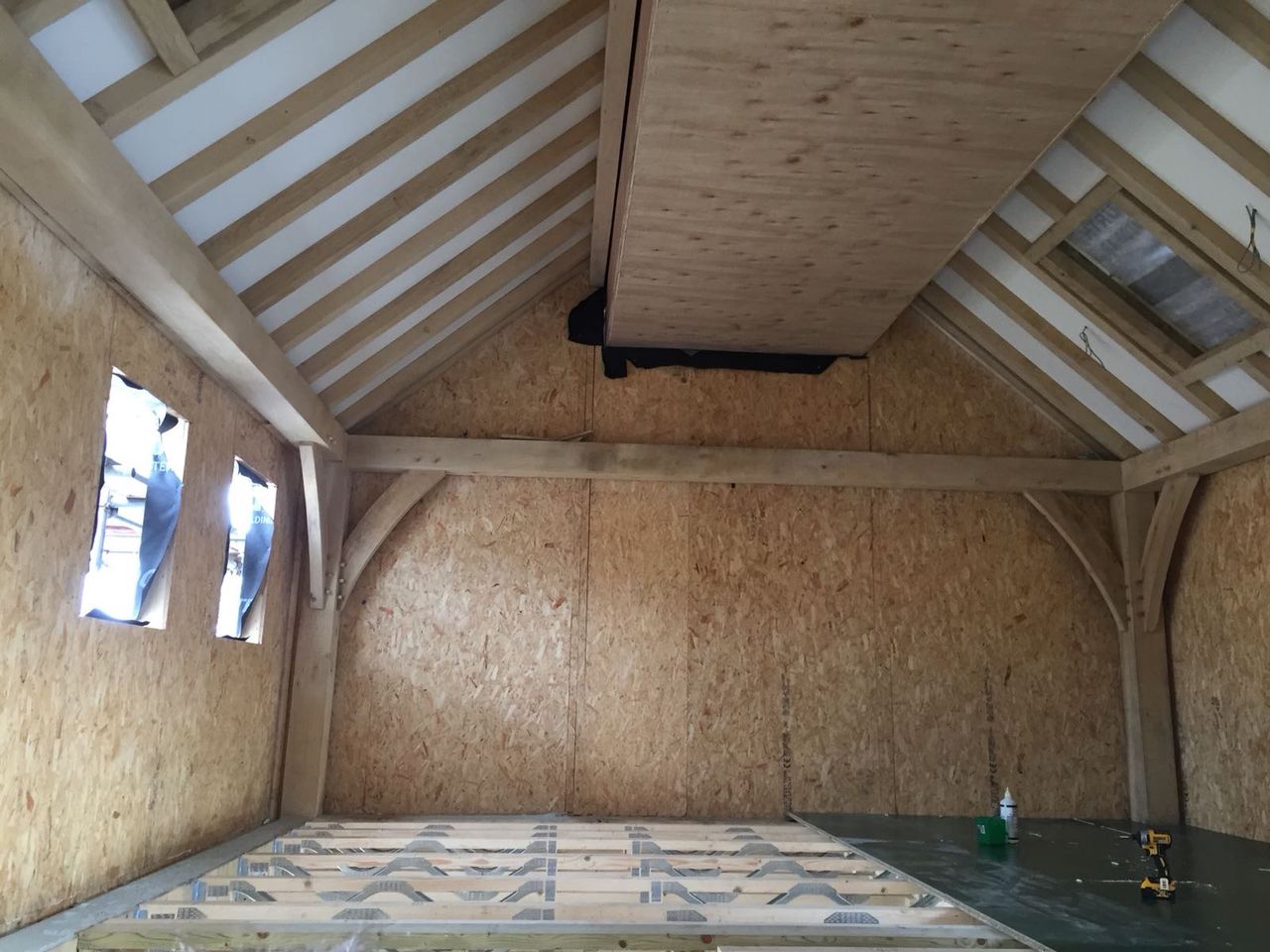 During: The first floor taking shape