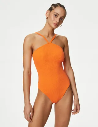 M&S Collection Textured Padded Swimsuit