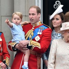 Duke and Duchess of Cambridge Prince George trooping of the colour