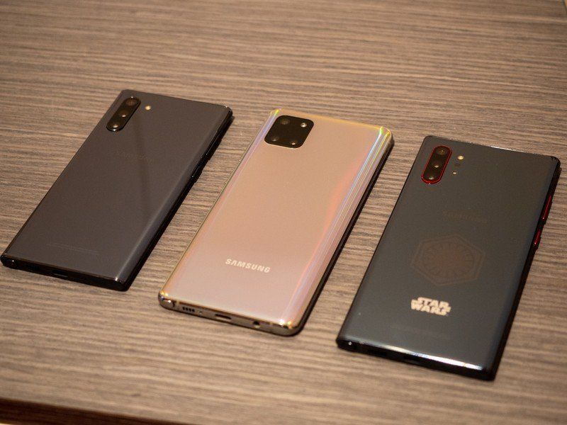 Samsung Galaxy Note 10 Lite buttressed by the Note 10 models