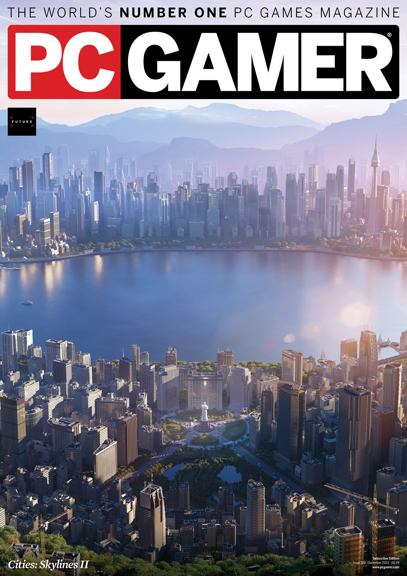 Ausgabe des PC Gamer-Magazins Cities Skylines II