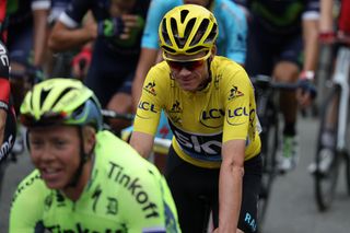 Chris Froome (Sky) enjoyed an uneventful day