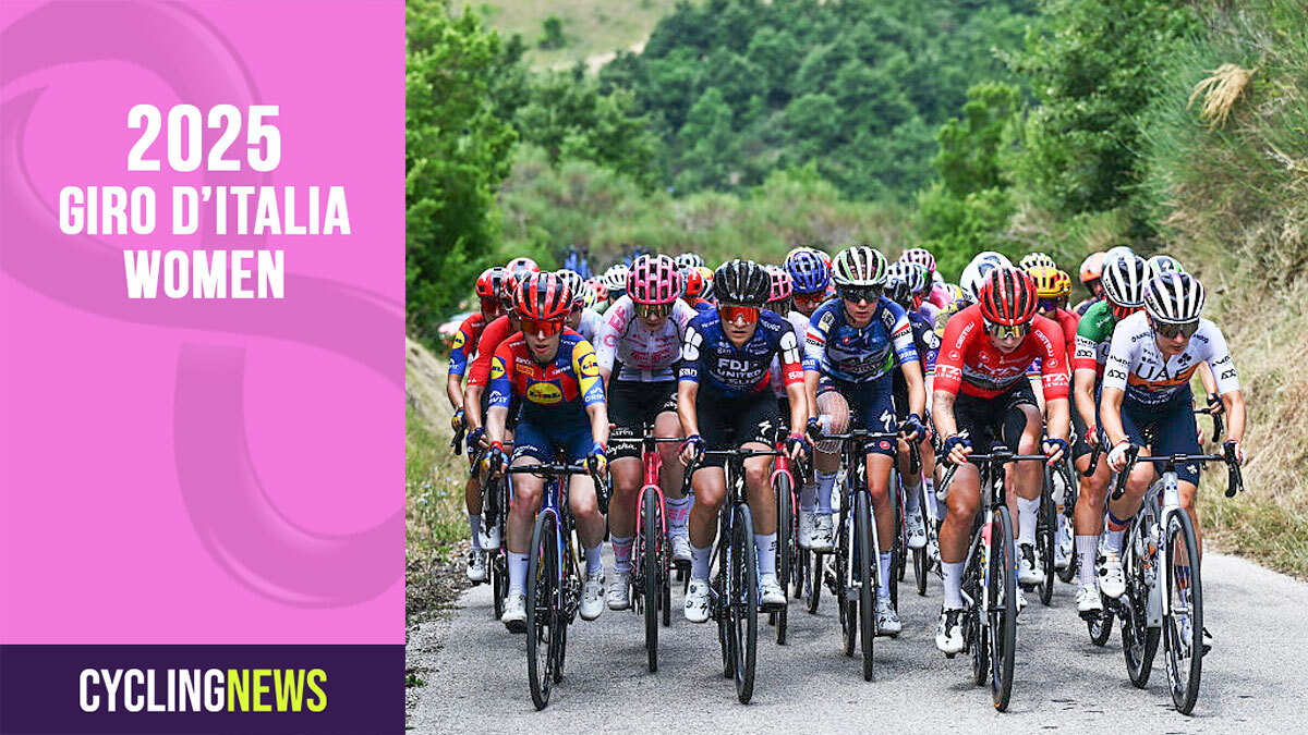 MONTE NERONE, ITALY - JULY 12: (L-R) Amanda Spratt of Australia and Team Lidl - Trek, Nina Berton of Luxembourg and Team EF Education-Oatly, Loes Adegeest of Netherlands and Team FDJ - SUEZ, Lore De Schepper of Belgium and Team AG Insurance - Soudal, Lorena Wiebes of Netherlands and Team SD Worx - Protime - Red Sprint Jersey and Alena Amialiusik of Belarus and UAE Team ADQ compete during the 36th Giro d'Italia Women 2025, Stage 7 a 150km stage from Fermignano to Monte Nerone 1396m / #UCIWWT / on July 12, 2025 in Monte Nerone, Italy. (Photo by Luc Claessen/Getty Images)
