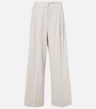 Nichols Wool Wide-Leg Pants