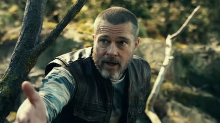 James Belmont (Brad Pitt) reaches out his hand in Heart of the Beast.
