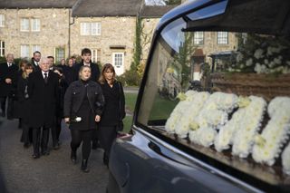 Heath's funeral Emmerdale