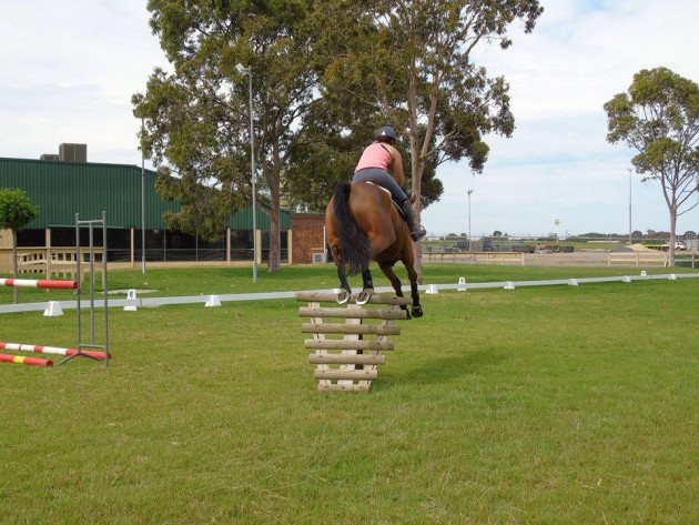 Practicing jumping skinnies