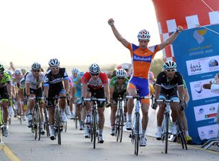 Theo Bos wins, Tour of Oman 2011 stage three