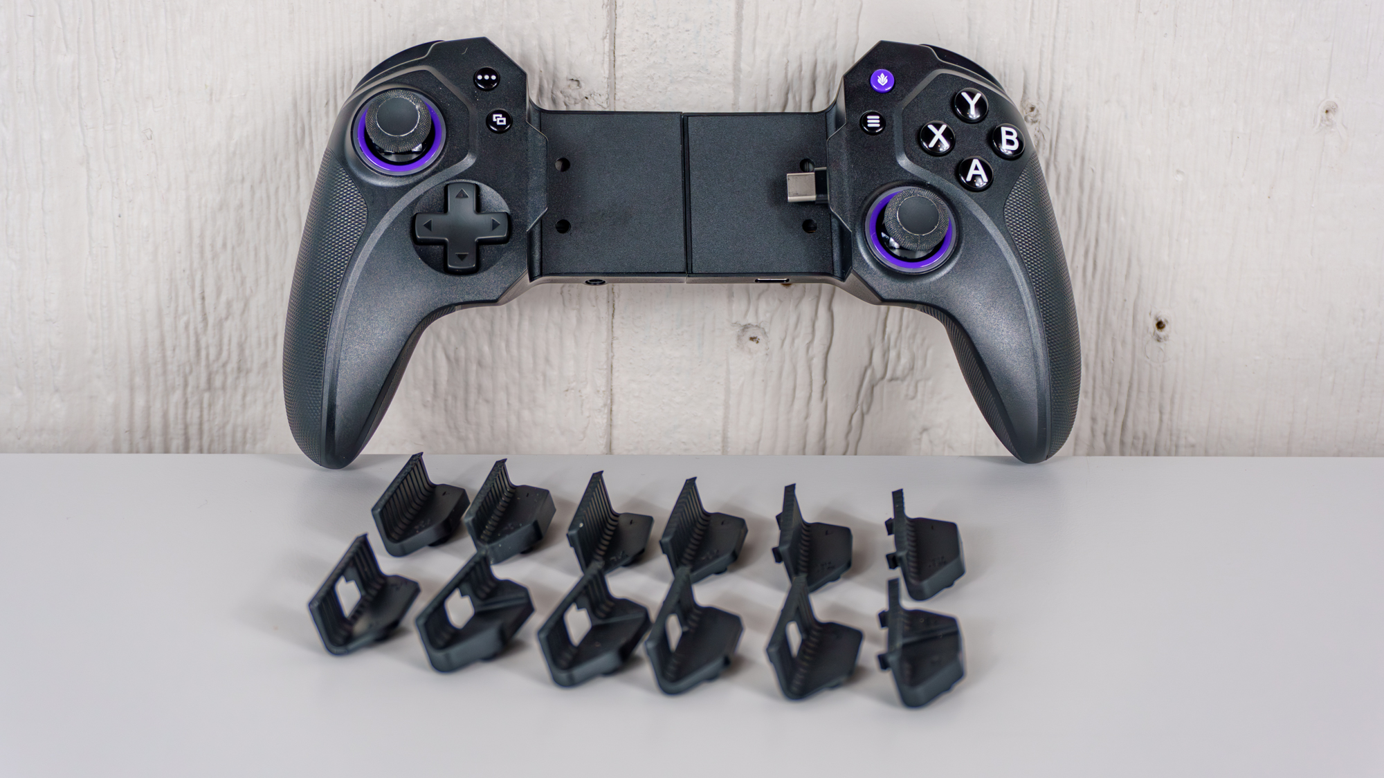 The Elo Vagabond mobile game controller unboxed on a table