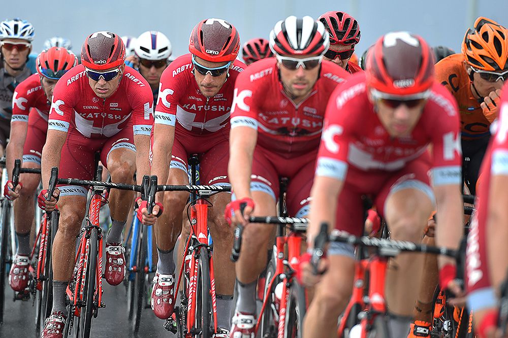 Katusha took up the chase for Kristoff during stage 2 in Oman.