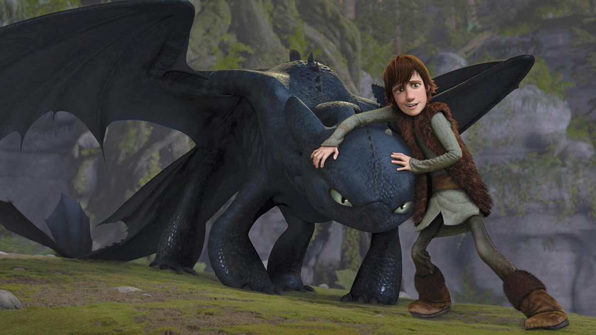Hiccup and Toothless from How to Train Your Dragon