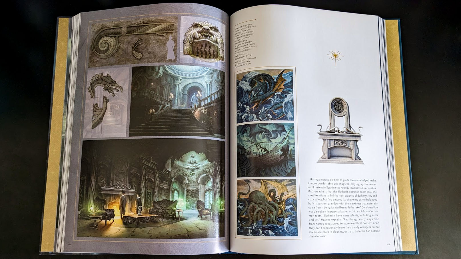 El arte y la creación del legado de Hogwarts: dibujos del castillo de Hogwarts.