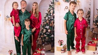 YourLovelyShopDesign Satin Christmas Pyjamas