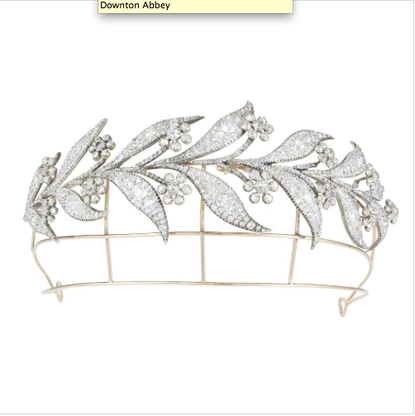 A diamond tiara worn on Downtown Abbey is available to rent for up to $2,100 per day.
