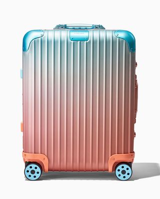 Rimowa on a series of sunset toned aluminium suitcases