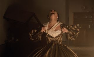 lily rose depp rips open her corset in nosferatu