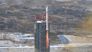 A Chinese Long March 2D rocket launched four satellites, two for China and two for Argentinian company Satellogic, into orbit from the Taiyun Satellite Launch Center on Jan. 15, 2020.