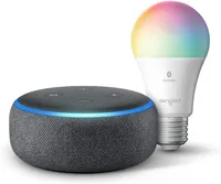 Echo Dot (3rd Gen) + Smart Bulb:&nbsp;was $54.98, now $24.99 at Amazon