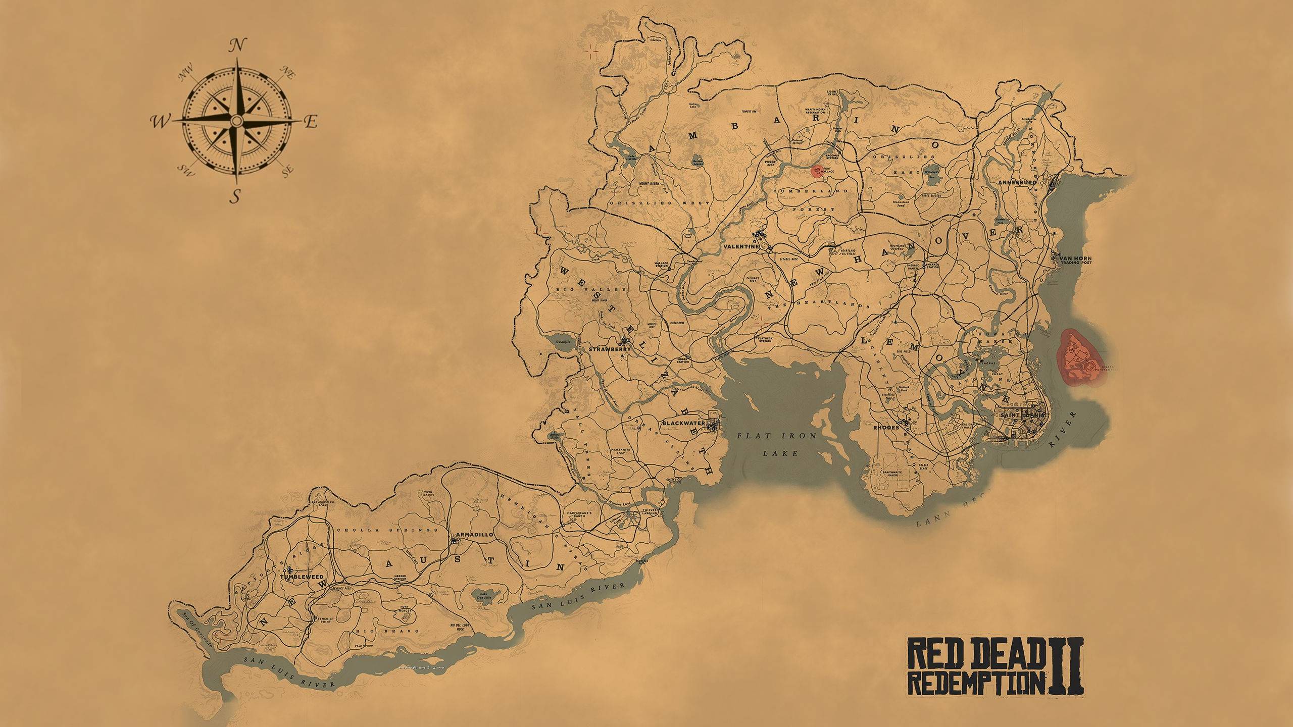 RDR2 Map Where Does Van Der Linde Gang Roam In The US