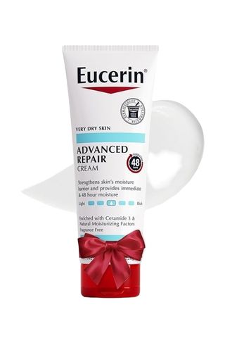 Eucerin Advanced Repair Body Cream for Very Dry Skin, Fragrance Free Daily Body Moisturizer, 8 Oz Tube