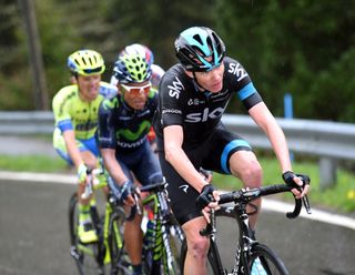 Chris Froome was dropped twice, but remains just xx seconds off the lead (Watson)