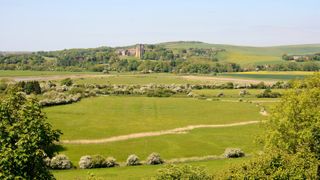 River Adur valley at Shoreham. West Sussex. England