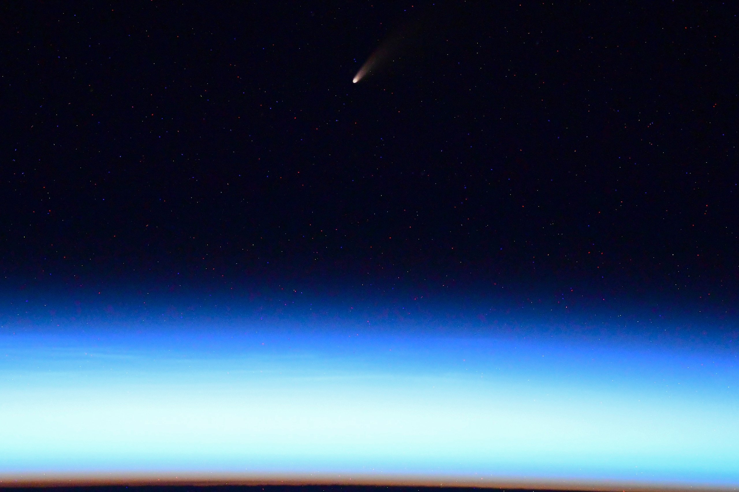 Comet Neowise Is An Awesome Sight From Space Astronaut Says