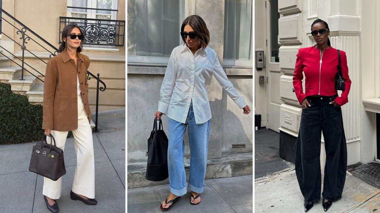 Influencers wearing SS25 denim trends