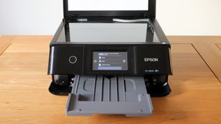 The scanner is an ideal match to the document tray, enabling straightforward photocopying via the new upsized touchscreen