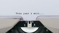 This year I will typed on a typewriter