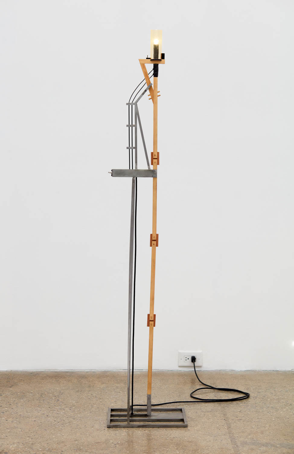 Tall light sculpture by David Lynch